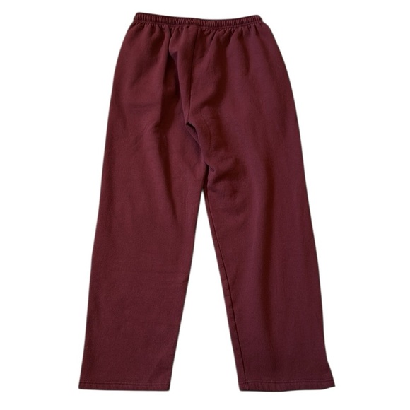 New Champion Ramapo College Wide Leg Sweatpants Large Eco Fleece Drawstring Red - Picture 3 of 11